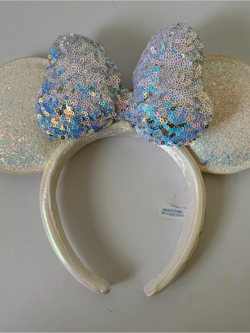 Tokyo Disney White Glitter Ear Headband